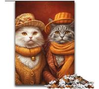 Jigsaws 2000 Pieces for Adults Cat Couple Learning Educational Toys Family Games Gifts for Friends And Family 70x100cm
