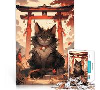 Jigsaws 2000 Pieces for Adults Cat Guardian of the Torii Lernspiele DIY Spielzeug Geburtstagsgeschenk, Geschenke, Wandkunst70x100cm