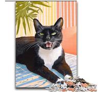 Jigsaws 2000 Pieces for Adults Cat Lying on The Sofa Learning Educational Toys Family Games Enhance Love between Couples 70x100cm