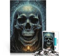 Jigsaws 2000 Pieces for Adults Hell Skull Made of cardboard，Suitable for ages 14 and up Educational toy game challenge It is ideal as a gift for the whole family。size：70x100cm/27.5x39.3inch