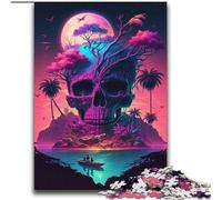 Jigsaws 2000 Pieces for Adults Island Skeleton Challenging Game And Family Play with Fully Interlocking Randomly Shaped Pieces 70x100cm