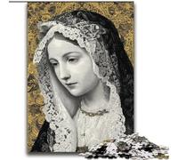 Jigsaws 2000 Pieces for Adults Portrait of Mary The Mother Challenging Game And Family Play with Fully Interlocking Randomly Shaped Pieces 70x100cm