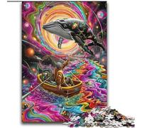 Jigsaws 2000 Pieces for Adults Psychedelic Whale Decompressing Intellectual Educational Toy Great Gifts And Toys 70x100cm