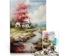 Jigsaws 2000 Pieces for Adults River Landscape Art Made of cardboard Suitable for people aged 14 and above Quiz game Fun at Home Activities, Birthday Present,Travel Gifts。size:70x100cm