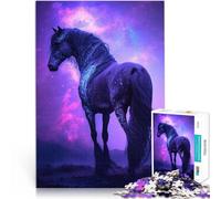 Jigsaws 2000 Pieces for Adults Space Horse Animal Dekomprimierendes intellektuelles Lernspielzeug Perfekte Dekoration70x100cm