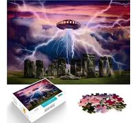 Jigsaws 2000 Pieces for Adults Space Ship UFO Planet Made of cardboard Suitable for ages 14 and up Antistress Vacation at home Killing time Family Fun Gift。size:70x100cm/27.5x39.3inch
