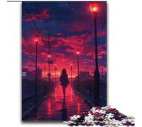 Jigsaws 2000 Pieces for Adults Streets at Sunset Family Game Stress Reliever Difficult Challenge Suitable for Couples 70x100cm