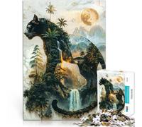 Jigsaws 2000 Pieces for Adults The Panther's Moonlit Domain Mustermontage Jedes Stück ist einzigartig Anspruchsvolles Familienspiel70x100cm