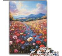 Jigsaws 2000 Pieces for Adults Tulip Garden Challenging Game And Family Play with Fully Interlocking Randomly Shaped Pieces 70x100cm