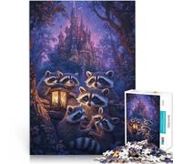 Jigsaws 2000 Pieces for teenagers A fantasy Meeting Raccoon Challenging Game and Family Play 70x100cm Secret Santa Gifts for Age 14