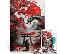 Jigsaws 2000 Pieces for teenagers Abstract Samurai Torii Gate Dragon Quizspiel Geburtstagsgeschenk, Geschenke70x100cm