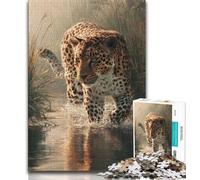 Jigsaws 2000 Pieces for Teenagers Animal Cheetah,Challenging Game And Family Play Educational Game for Birthday,Chrismas 70x100cm