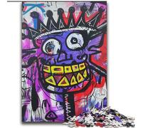 Jigsaws 2000 Pieces for Teenagers Basquiat-style Child Stress Reliever Difficult Challenge Every Piece Is Unique - Challenging Family Fun Game 70x100cm