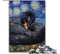 Jigsaws 2000 Pieces for Teenagers Black Swan Night Sky Family Game Stress Reliever Difficult Challenge Suitable for Couples 70x100cm