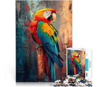 Jigsaws 2000 Pieces for teenagers Colorful Parrot Painting Stressabbau-Spielzeug Künstlersammlung, Bildende Kunst70x100cm
