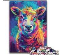 Jigsaws 2000 Pieces for Teenagers Colourful Sheep Paintings Challenging To Complete But Fun And Humorous Unique Birthday And Gifts 70x100cm