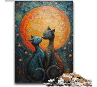 Jigsaws 2000 Pieces for Teenagers Couple Cat Challenging To Complete But Fun And Humorous Unique Birthday And Gifts 70x100cm