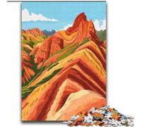 Jigsaws 2000 Pieces for Teenagers Danxia Landform Landscape, Learning Educational Toys Unique Birthday And Gifts for Age 14+ 70x100cm