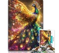 Jigsaws 2000 Pieces for Teenagers Golden Peacock,Brain Intelligence Challenge Addictive Toys Birthday Present,Gifts,Wall Art 70x100cm
