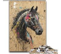 Jigsaws 2000 Pieces for Teenagers Graffiti Horse,Educational Games Home Decoration Educational Game for Birthday,Chrismas 70x100cm