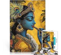 Jigsaws 2000 Pieces for teenagers Krishna with Flute Pädagogisches Familienspiel Tolle Geschenke und Spielzeuge70x100cm