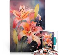 Jigsaws 2000 Pieces for teenagers Lily Yellow Flower Lilies Schwierig Schwer Geburtstagsgeschenk, Geschenke, Wandkunst70x100cm
