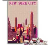 Jigsaws 2000 Pieces for Teenagers New York City, Help The Brain Exercise Addictive Toys to Cultivate Patience Enhance Memory 70x100cm