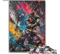 Jigsaws 2000 Pieces for Teenagers Ninja Samurai Oil Painting Challenging To Complete But Fun And Humorous Unique Birthday And Gifts 70x100cm