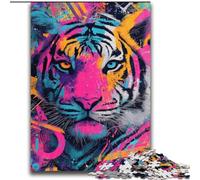 Jigsaws 2000 Pieces for Teenagers Tiger Graffiti Challenging To Complete But Fun And Humorous Unique Birthday And Gifts 70x100cm
