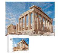 Jigsaws 300 PCS for Adults Athens Greece Acropolis Puzzles for Adults Hands-on Game Presents for Women Fun Activities at Home 300 PCS