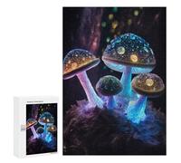 Jigsaws 300 PCS for Adults Cosmic Magic Mushroom Jigsaws for Adults Toy Wall Decor Birthday Present Unique Birthday And Xmas Gifts 300 PCS