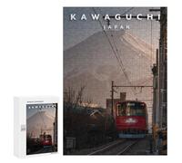 Jigsaws 300 PCS for Adults Fuji Train Adult Jigsaw Puzzle Relax Games Perfect Decoration Christmas Birthday Gifts 300 PCS