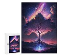 Jigsaws 300 PCS for Adults Galaxy Grand Tree Jigsaws for Adults Toy Wall Decor Birthday Present Unique Birthday And Xmas Gifts 300 PCS