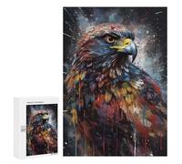 Jigsaws 300 PCS for Adults Hawk Painting Jigsaw Puzzle Brain Teaser Game Presents for Women Fun Activities at Home 300 PCS