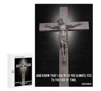 Jigsaws 300 PCS for Adults Jesus Poster Quotes Jigsaw Puzzle Brain Teaser Game Presents for Women Fun Activities at Home 300 PCS