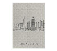 Jigsaws 300 PCS for Adults Los Angeles Skyline Minimalist Art Jigsaws for Adults Relaxing Games Perfect Decoration Fun Activities at Home 300 PCS