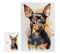Jigsaws 300 PCS for Adults Miniature Pinscher Dog Jigsaws for Adults Toy Wall Decor Birthday Present Unique Birthday And Xmas Gifts 300 PCS