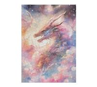 Jigsaws 300 PCS for Adults Mystical Dragon Jigsaws for Adults Relaxing Games Perfect Decoration Fun Activities at Home 300 PCS