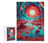 Jigsaws 300 PCS for Adults Neon Alien World Adult Jigsaw Puzzle Relax Games Perfect Decoration Christmas Birthday Gifts 300 PCS