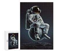 Jigsaws 300 PCS for Adults Sitting on The Moon Adult Jigsaw Puzzle Relax Games Perfect Decoration Christmas Birthday Gifts 300 PCS