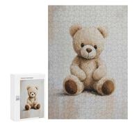 Jigsaws 300 PCS for Adults Smiling Teddy Bear Nursery Adult Jigsaw Puzzle Brain Teaser Game A Work of Art Fun at Home Activities, 300 PCS
