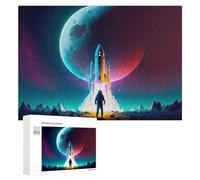 Jigsaws 300 PCS for Adults Space Exploration Adventure -2 Jigsaw Puzzle Brain Teaser Game Presents for Women Fun Activities at Home 300 PCS