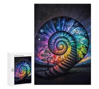 Jigsaws 300 PCS for Adults Spiral Time Adult Jigsaw Puzzle Brain Teaser Game A Work of Art Fun at Home Activities, 300 PCS