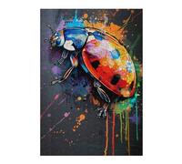 Jigsaws 300 PCS for Teenagerss Bug Popart Painting Jigsaw for Adults Brain Teaser Game Analysis And Logic Gifts for Friends And Family 300 PCS