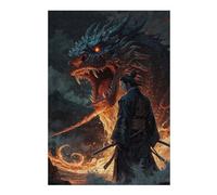 Jigsaws 300 PCS for Teenagerss Dragons Fury Jigsaw for Adults Brain Teaser Game Analysis And Logic Gifts for Friends And Family 300 PCS