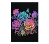 Jigsaws 300 PCS for Teenagerss Flowers Art Jigsaw for Adults Brain Teaser Game Analysis And Logic Gifts for Friends And Family 300 PCS