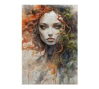 Jigsaws 300 PCS for Teenagerss Forest Fire Nymph Jigsaw for Adults Brain Teaser Game Analysis And Logic Gifts for Friends And Family 300 PCS