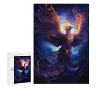 Jigsaws 300 PCS for Teenagerss Mystical Phoenix Bird Jigsaw Puzzle Brain Teaser Game Stress Reliever Challenging To Complete 300 PCS