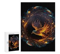 Jigsaws 300 PCS for Teenagerss Phoenix Rise Mystic Artwork Jigsaws for Adults Brain Teaser Game Birthday Present Challenging To Complete 300 PCS