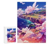 Jigsaws 300 PCS for Teenagerss Serene Coastal Dreamscape Jigsaws for Adults Brain Teaser Game Birthday Present Challenging To Complete 300 PCS